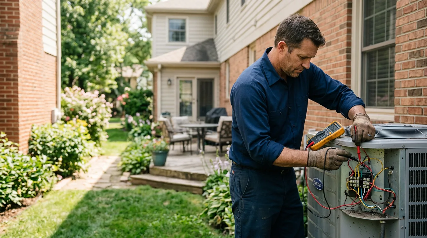 HVAC technician working near Oakmont, PA